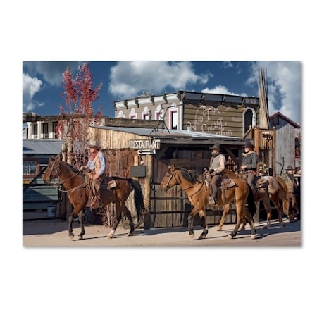Mike Jones Photo 'Williams Cowboys' Canvas Art,30x47